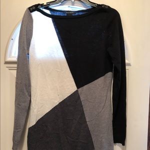 White House Black Market Colorblock Sweater